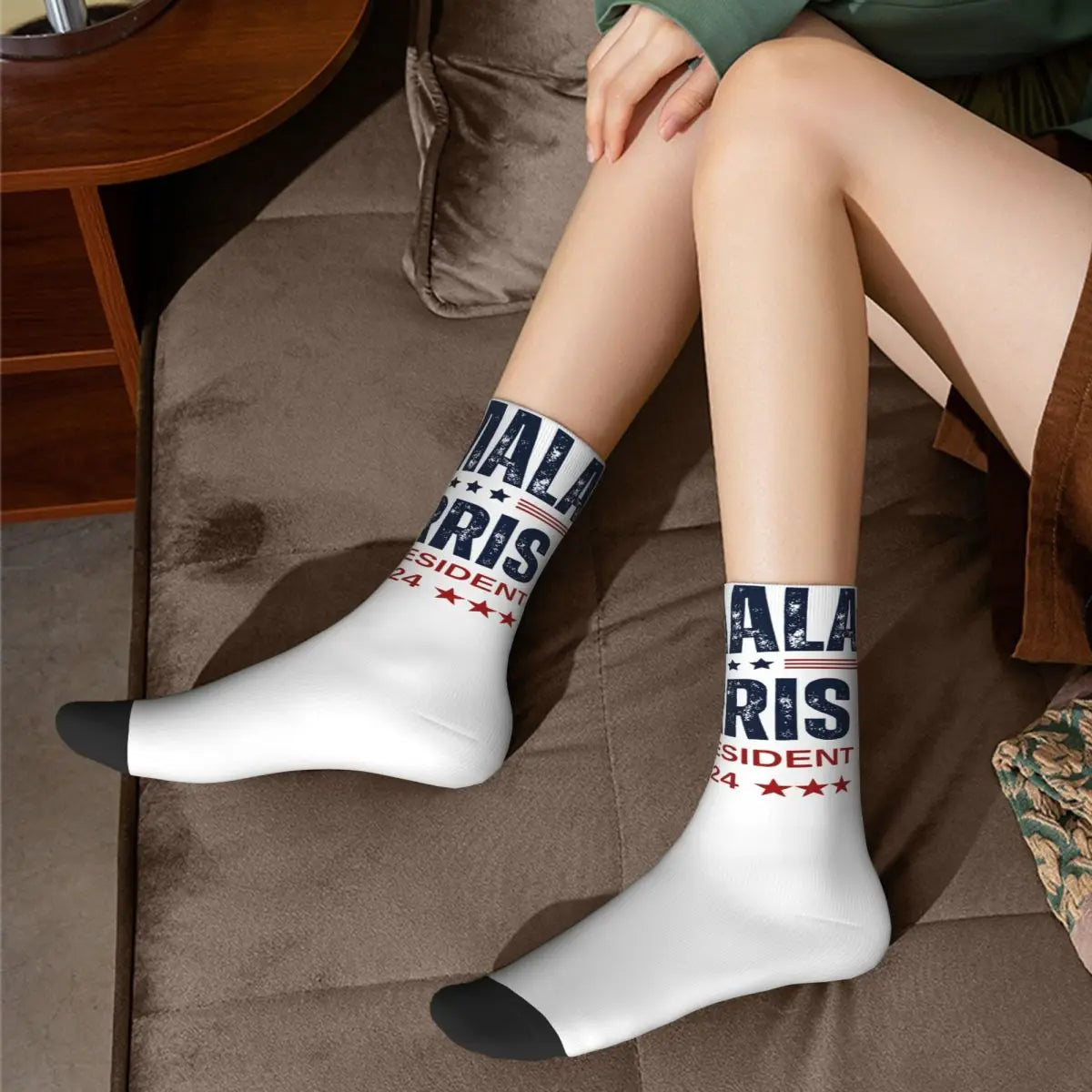 Crazy Design Men's Women's Kamala Harris 2024 Election Dress Socks Product Cozy Socks Cotton Best Gifts