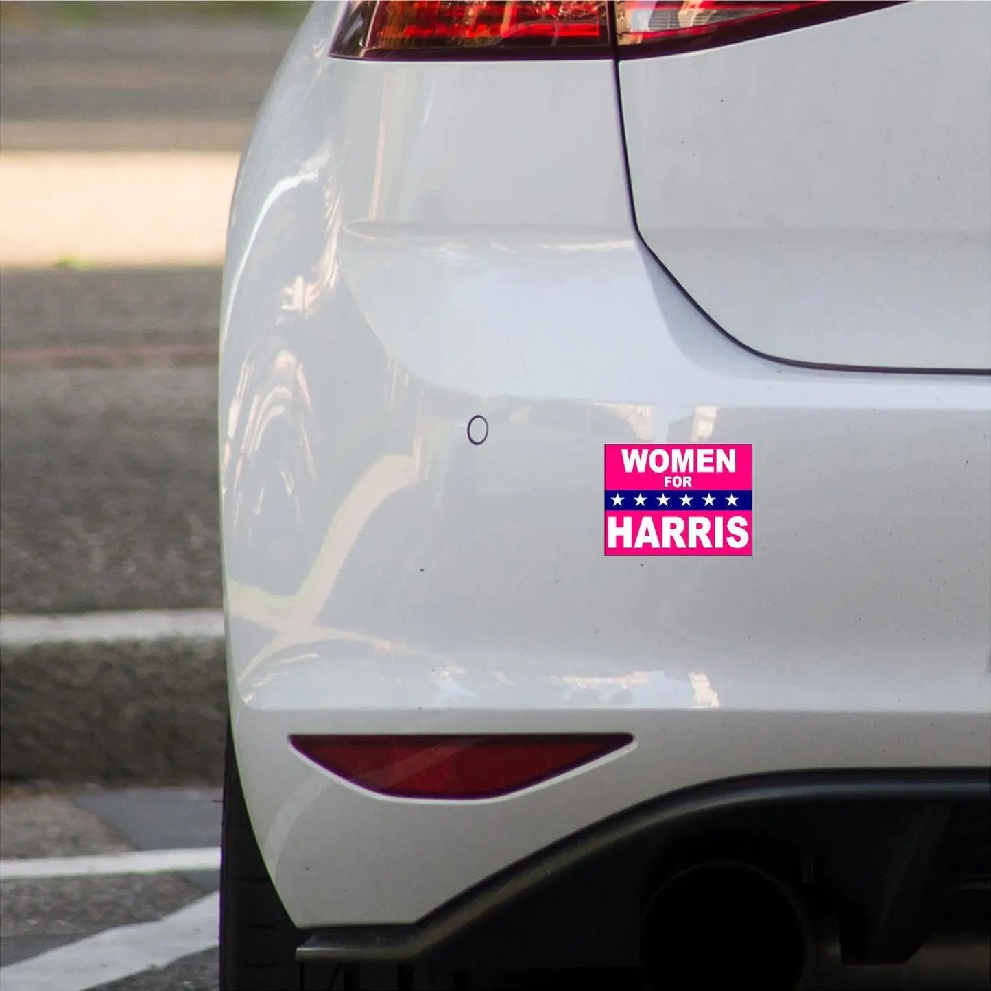 3 Pack Eco Women for Harris POLITICAL pink KAMALA HARRIS 2024 for president star Bumper Magnet 4 in x 3 in