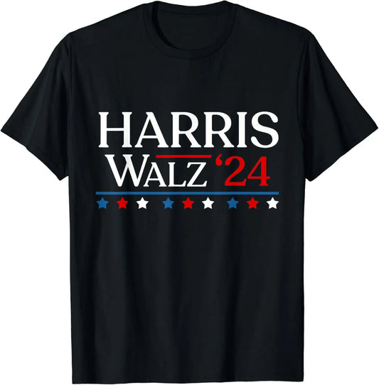 Kamala Harris  Classics Portrait  T-Shirt 2024 O-neck Funny Political Meme Tops All-match Men Print Camisetas   Tshits